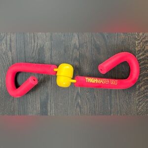 Vtg Thigh Master Gold 1991 Suzanne Somers Exercise Toning Workout Red Yellow